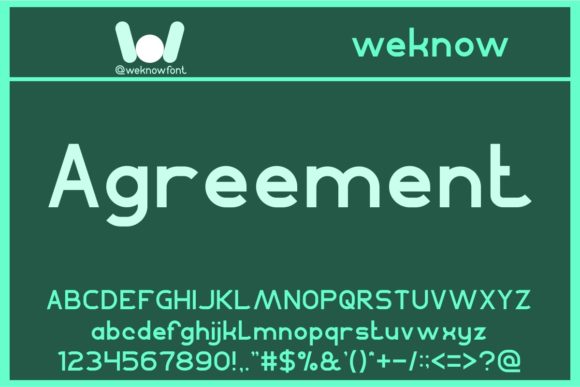 Agreement: A Clean Display Font for Handmade Labels, Invitations, and More