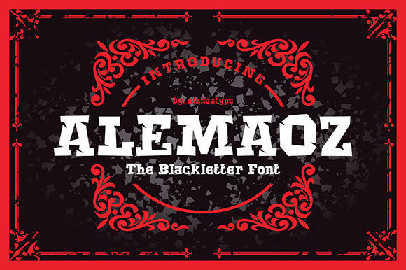 Alemaoz: A Vintage Display Font for Modern Editorial Design