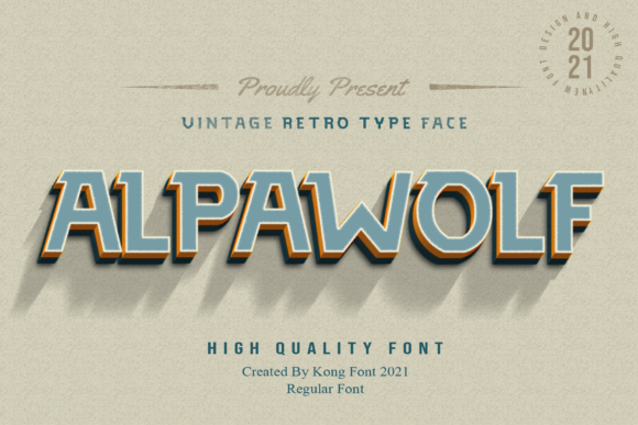 Alpawolf: A Vintage-Inspired Display Font for Bold Editorial Identity