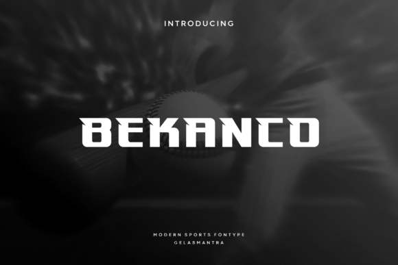 Bekanco: A Sporty Display Font That Elevates Handmade Product Design