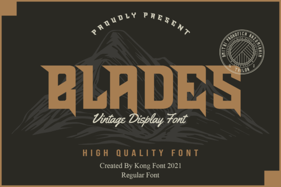 Blades: A Bold Display Font for High-Impact Design Projects