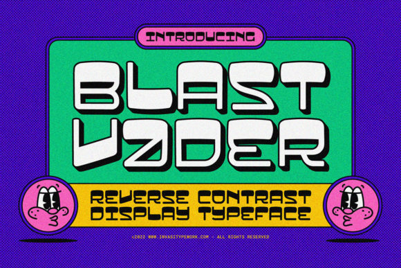 Blastvader: A Bold Display Font for Modern Editorial Design