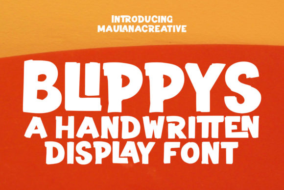 Blippys: A Bold Display Font for Crafters and Product Designers
