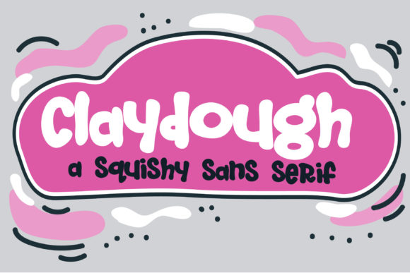 Claydough: A Whimsical Display Font for Youthful Brand Designs