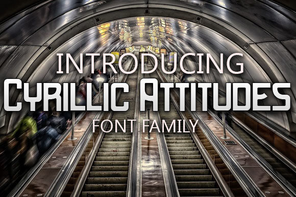 Cyrillic Attitudes: A Bold Display Font for Modern Branding