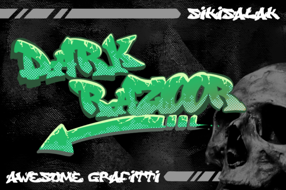 Dark Razoor: The Bold Display Font for Crafters and Product Designers