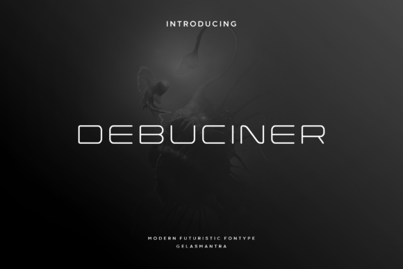 Debuciner: A Futuristic Display Font for Modern Brand Identity