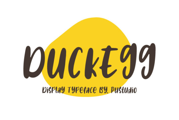 Duck Egg Font: A Playful Display Typeface for Small Business Branding