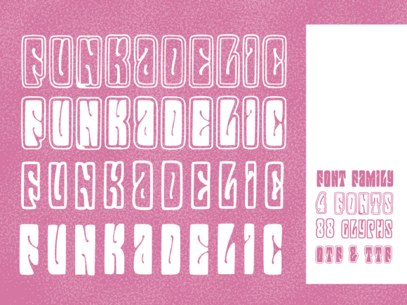 Funkadelic Family: A Retro Display Font with Funky Vibe for Creative Branding