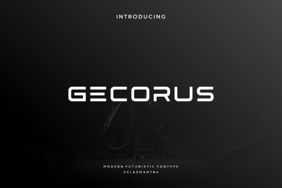 Gecorus: A Futuristic Display Font for Modern Branding Projects