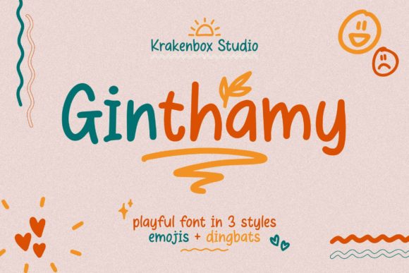 Ginthamy: A Playful Display Font for Web Designers and Digital Brands