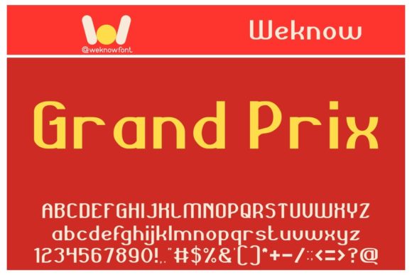 Grand Prix: A Bold Display Font for Crafters and Product Designers