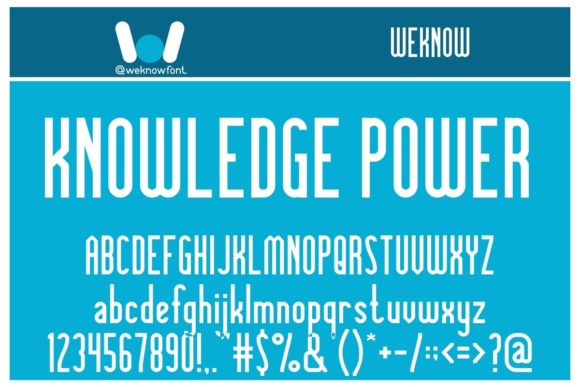 Knowledge Power: A Bold Display Font for Impactful Web Design