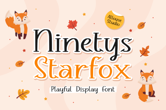 Ninetys Starfox: A Playful Display Font for Crafters & Small Business Owners