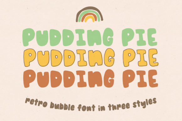 Pudding Pie: A Retro Display Font for Playful Campaign Visuals