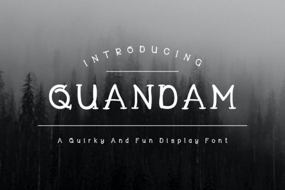 Quandam: A Stylish Handwritten Display Font for Small Business Branding