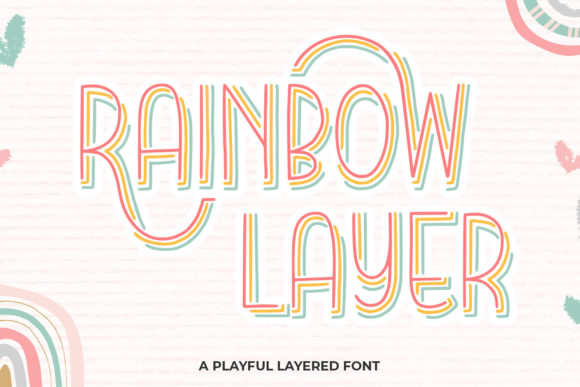Rainbow Layer: A Vibrant Display Font for Modern Marketing Design