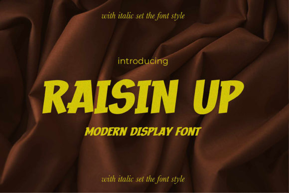 Raisin Up: A Retro Display Font for Modern Web Design