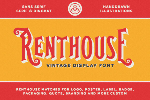 Renthouse: A Retro Display Font for Editorial Charm