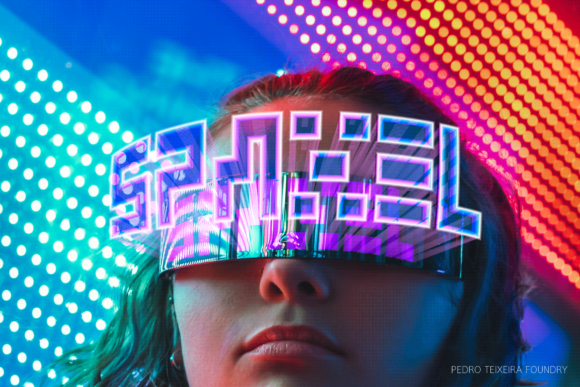 Spaxel: A Retro-Futuristic Display Font for Modern Web Design