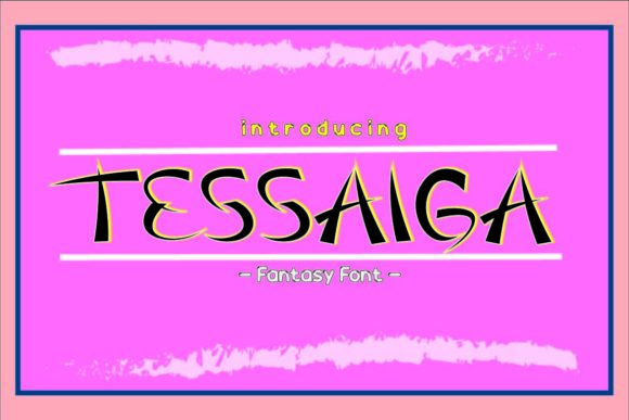 Tessaiga: A Modern Display Font with a Sweet, Curved Personality