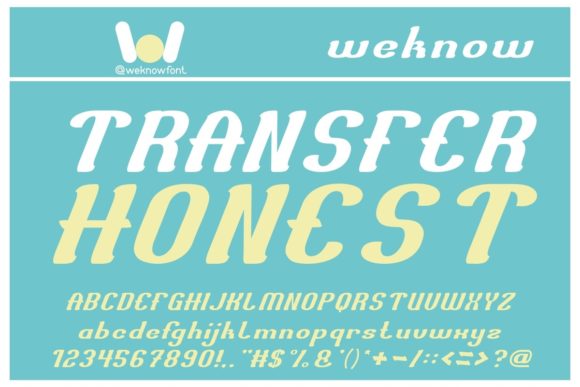 Transfer Honest: A Designer’s Font for Elegant Editorial Layouts